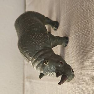 Vintage AAA solid rubber Rhinocerous Figure
